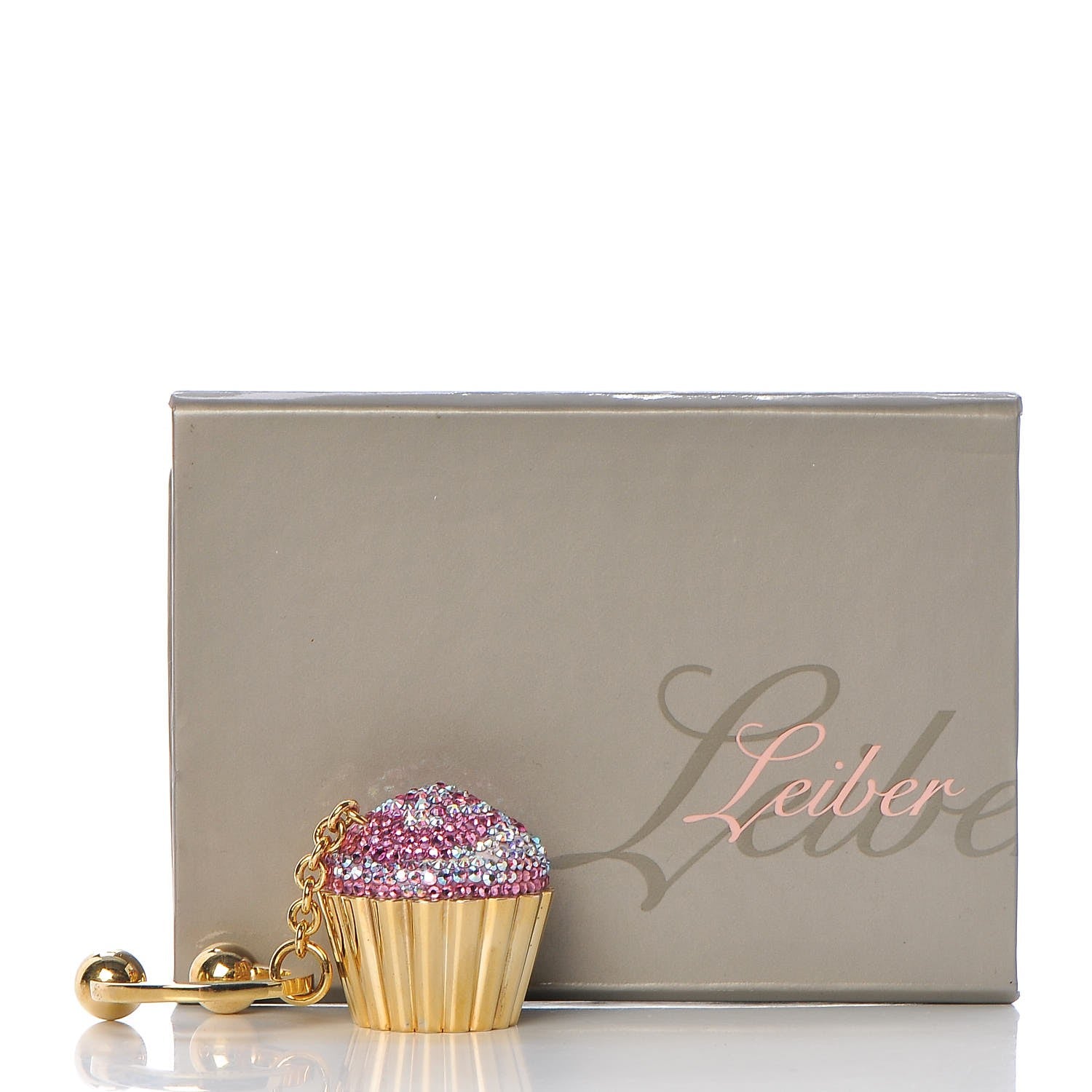 Judith Leiber Strawberry Cupcake Key Ring 6 of 6