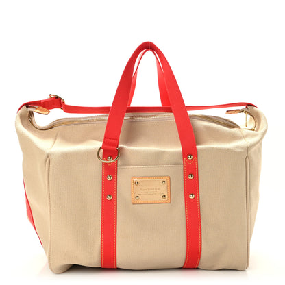 Louis Vuitton Toile Antigua Sac Weekend Beige 1 of 9