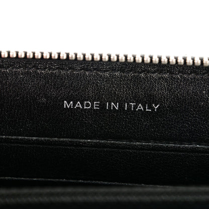 Chanel Lambskin Quilted Small Zip Around Wallet Black 7 of 16