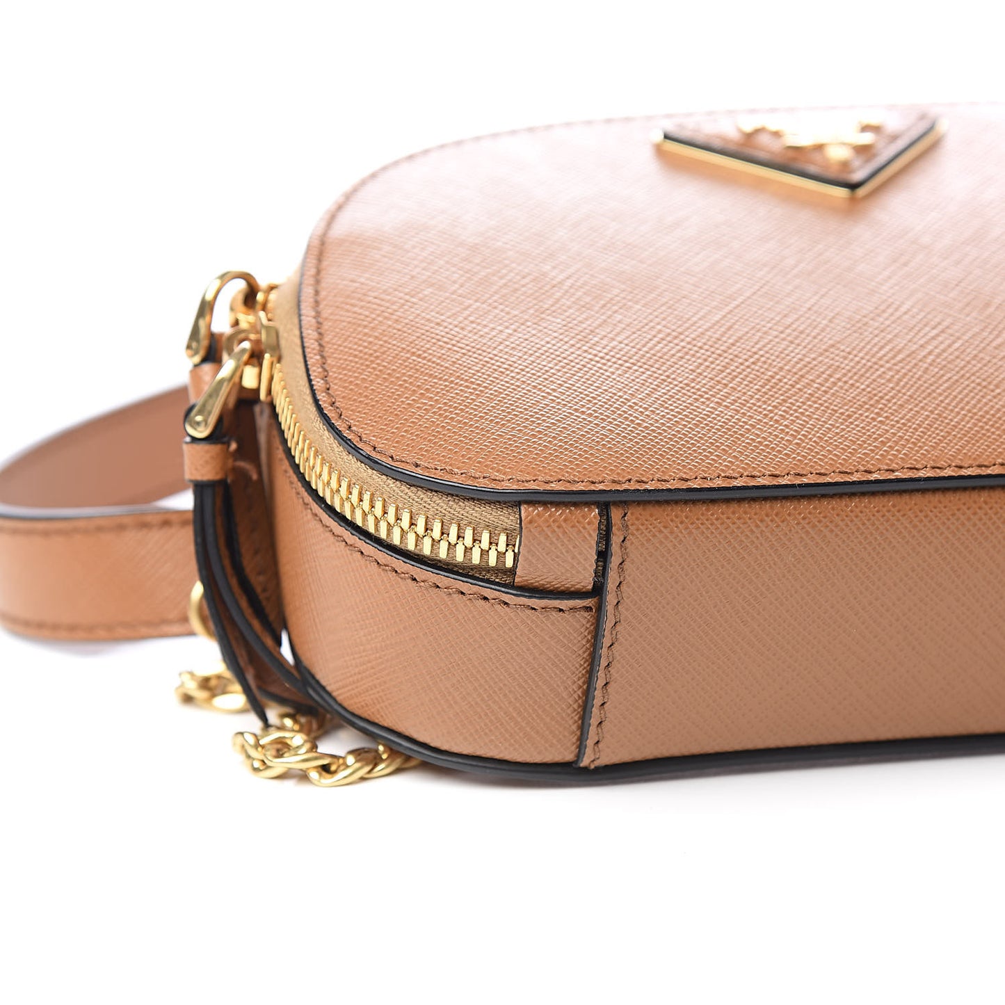 Saffiano Lux Odette Belt Bag Caramel