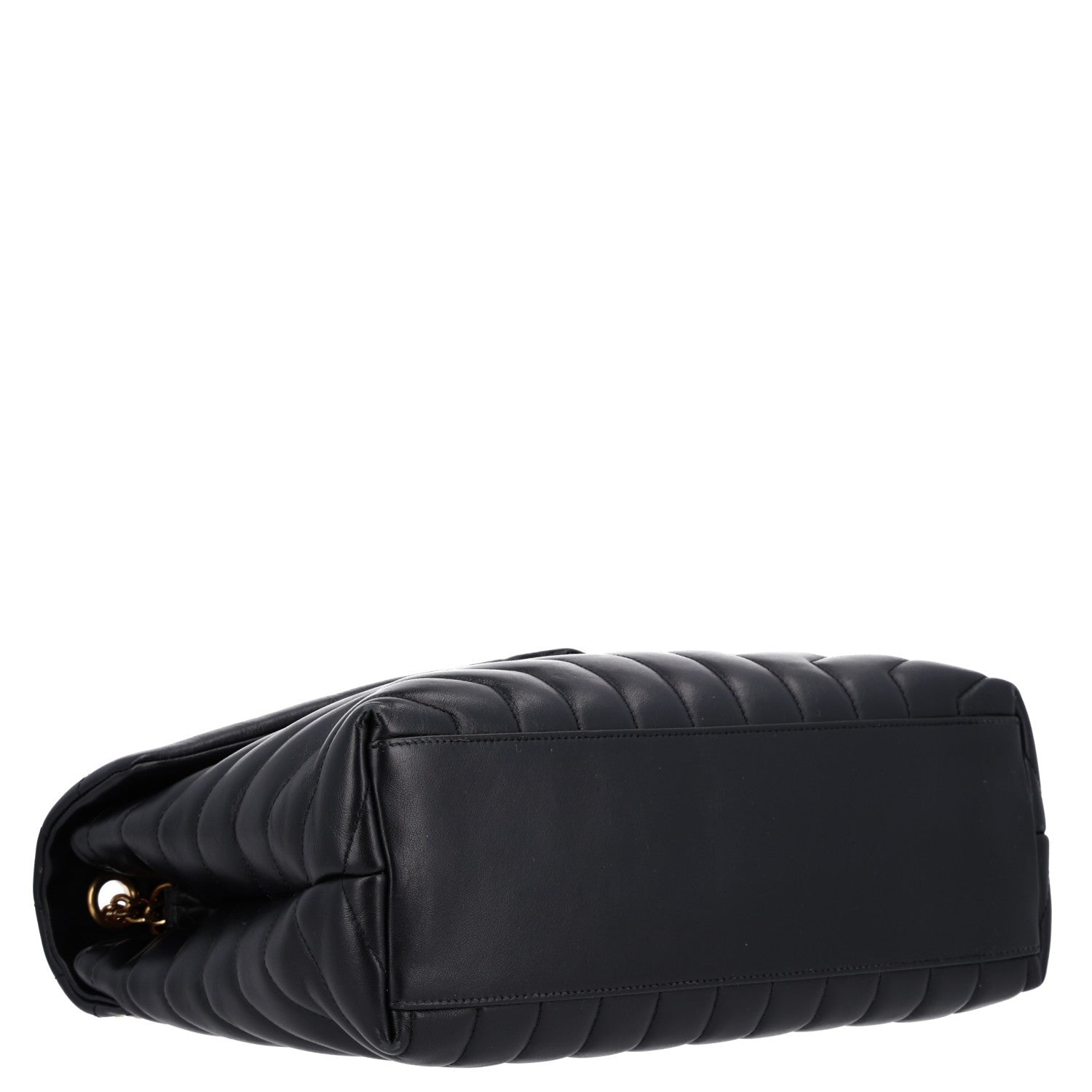 Saint Laurent Calfskin Y Quilted Monogram Medium Loulou Chain Satchel Black 4 of 11
