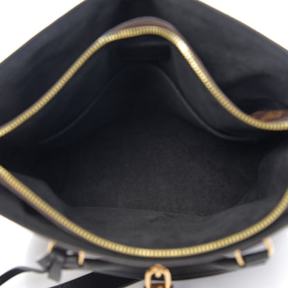 Louis Vuitton Monogram Flower Zipped Tote PM Black 4 of 8