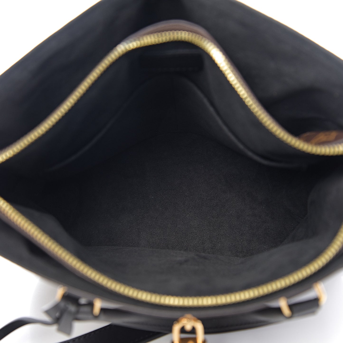 Monogram Flower Zipped Tote PM Black
