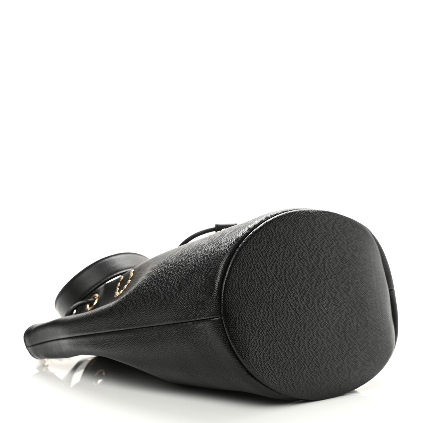 Caviar Deauville Drawstring Bucket Bag Black