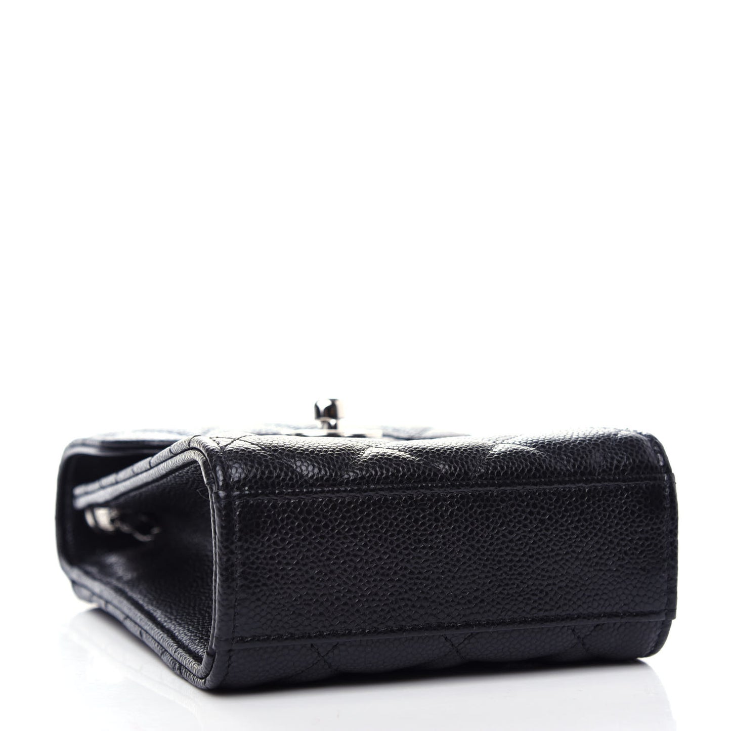 Caviar Quilted Classic Phone Holder Black