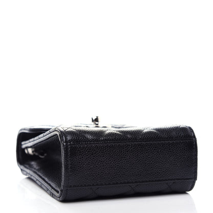 Chanel Caviar Quilted Classic Phone Holder Black 4 of 12