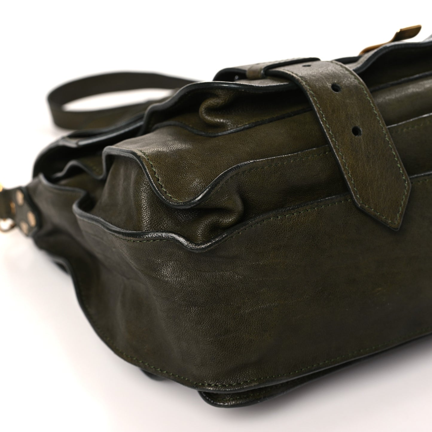 Lambskin Medium PS1 Satchel Military