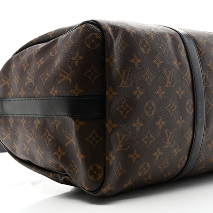 Louis Vuitton Monogram Macassar Keepall Bandouliere 45 7 of 9