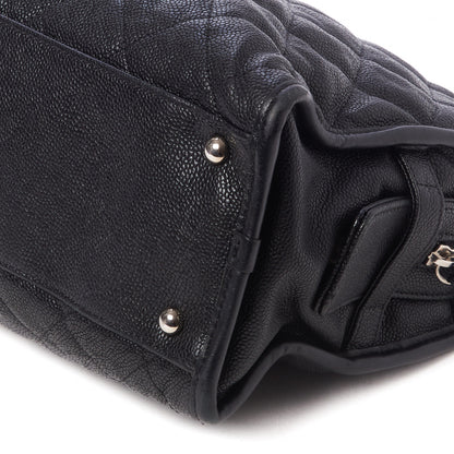 Chanel Caviar Quilted French Riviera Tote Black 4 of 9