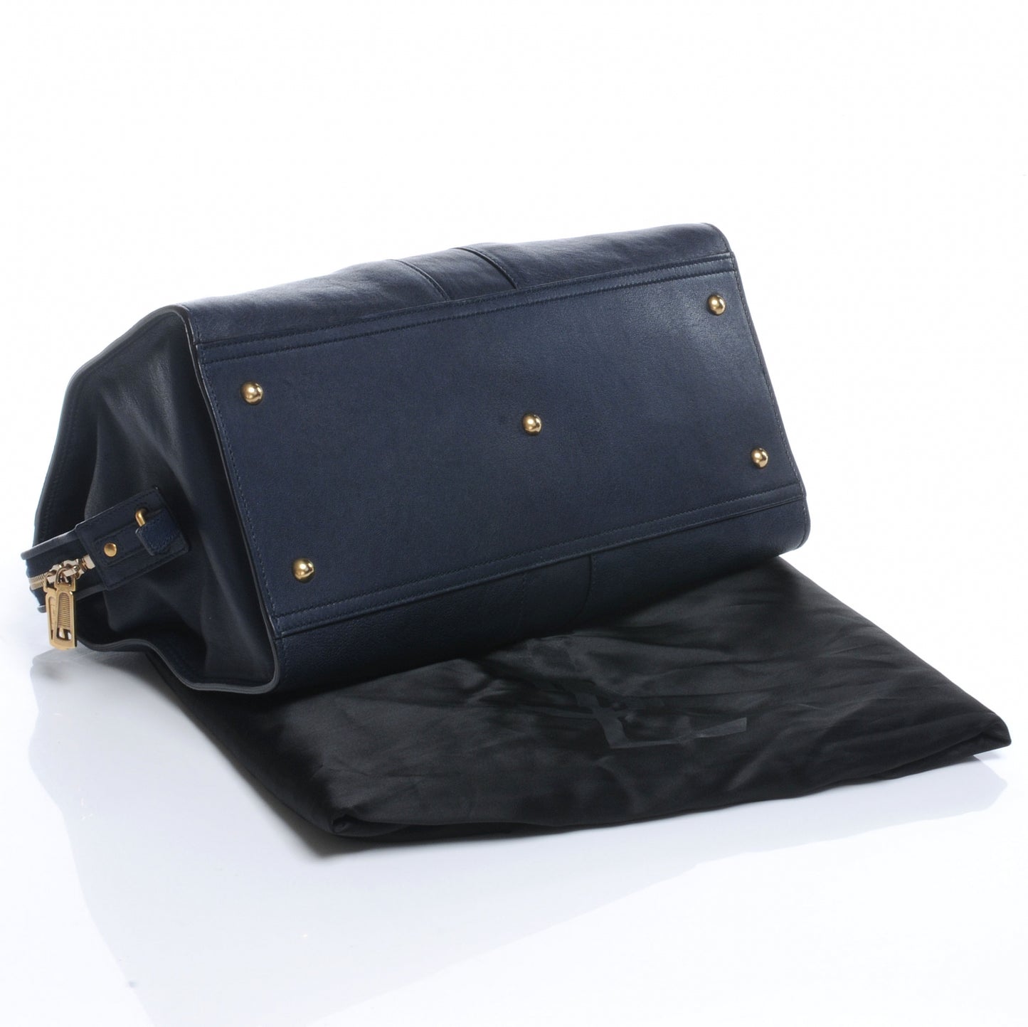 Leather Medium Cabas Chyc Navy
