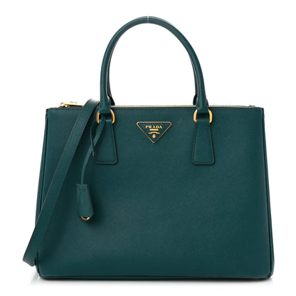 Prada Saffiano Lux Large Galleria Double Zip Tote Ottanio 1 of 12