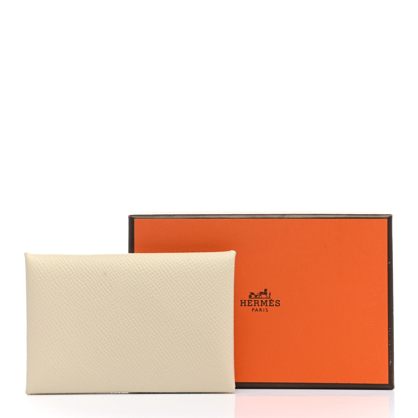 Epsom Horseshoe Calvi Card Case Craie Etain