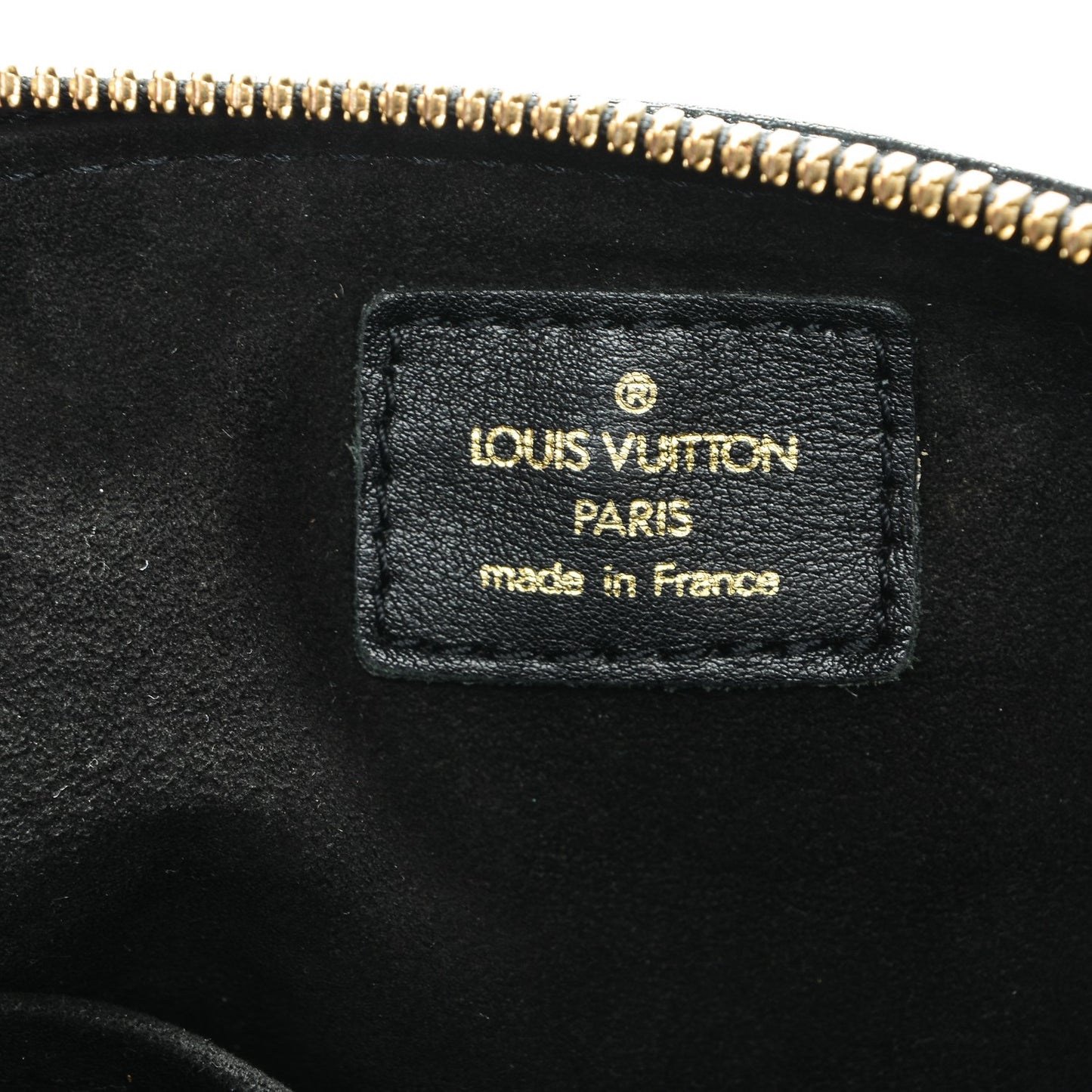Calfskin Patent Embossed Monogram Stephen Ivory