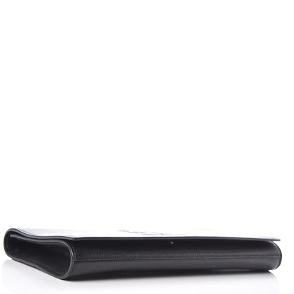 Saint Laurent Calfskin Monogram Large Belle De Jour Clutch Black 4 of 9