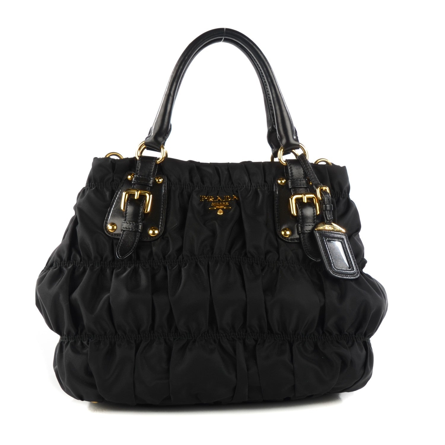 Prada Tessuto Nylon Gaufre Tote Nero Black 1 of 11