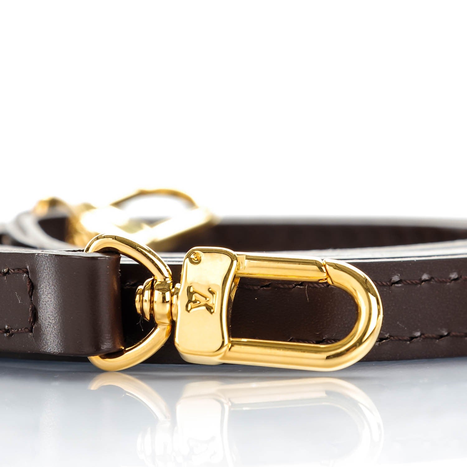 Louis Vuitton Calfskin Shoulder Strap Brown 4 of 5