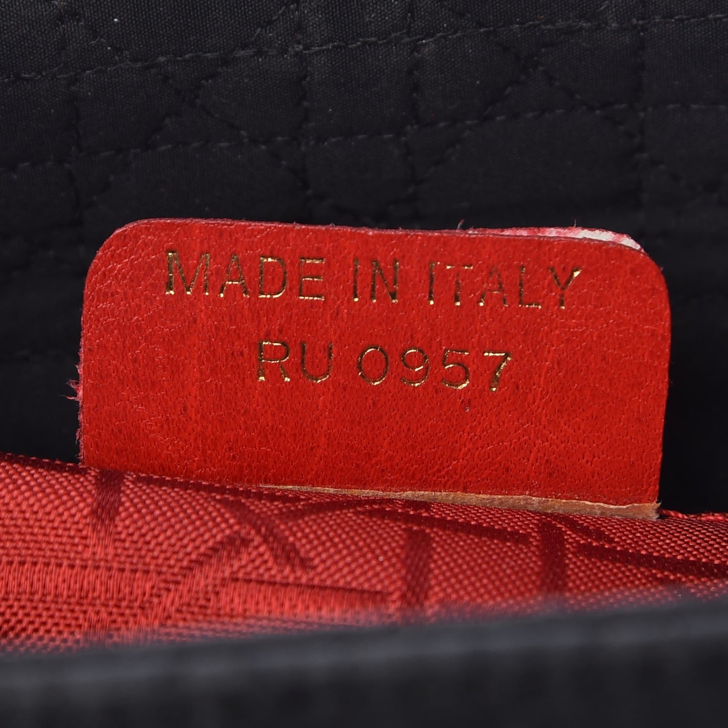 Nylon Cannage Large Lady Dior Black
