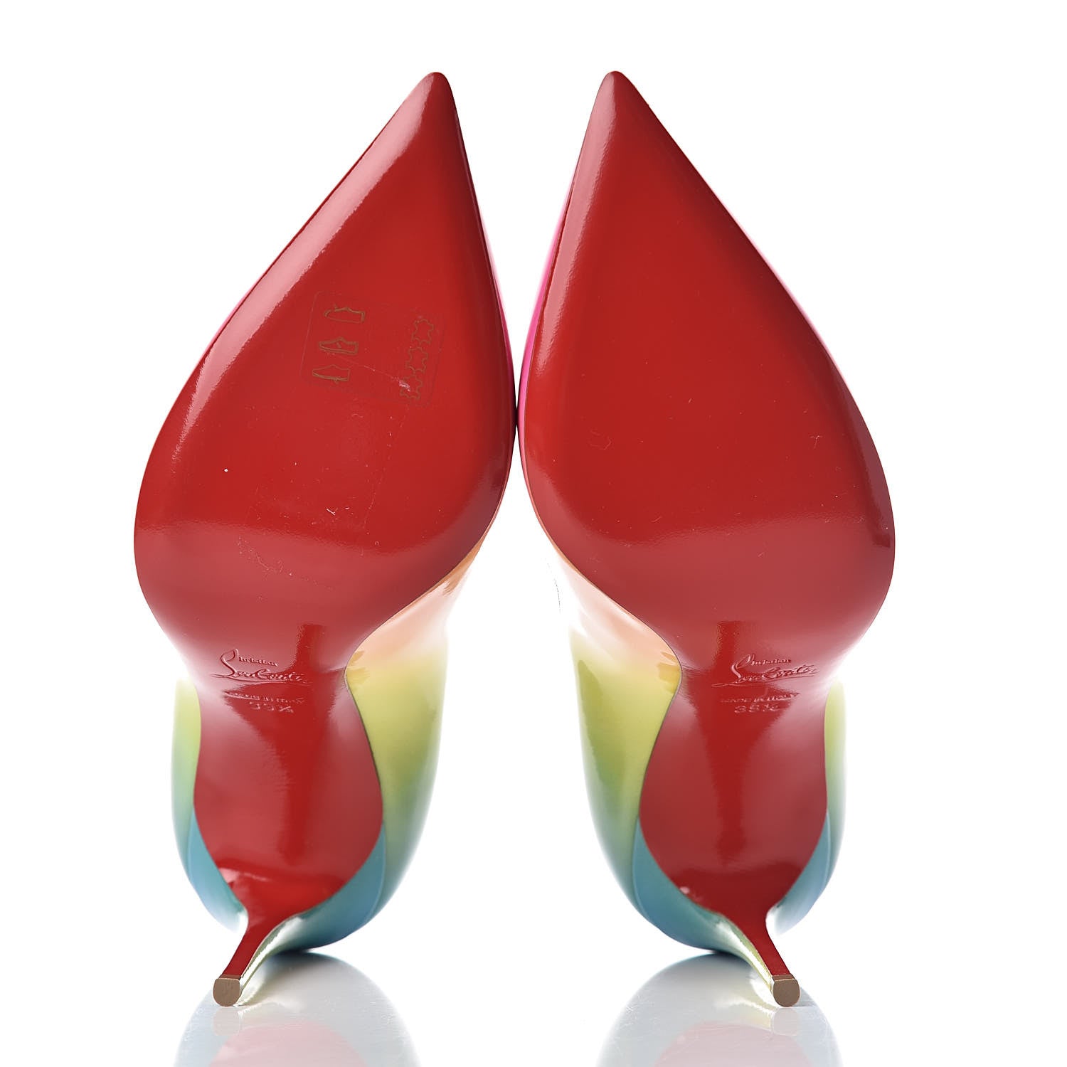 Christian Louboutin Patent Sunrise Pigalle Follies 100 Pumps 39.5 Multicolor 7 of 10