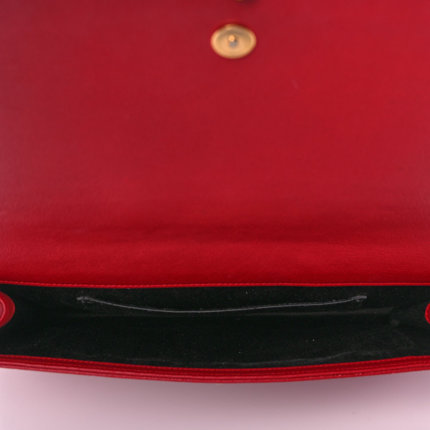 Saint Laurent Calfskin Monogram Large Belle De Jour Clutch Red 5 of 9
