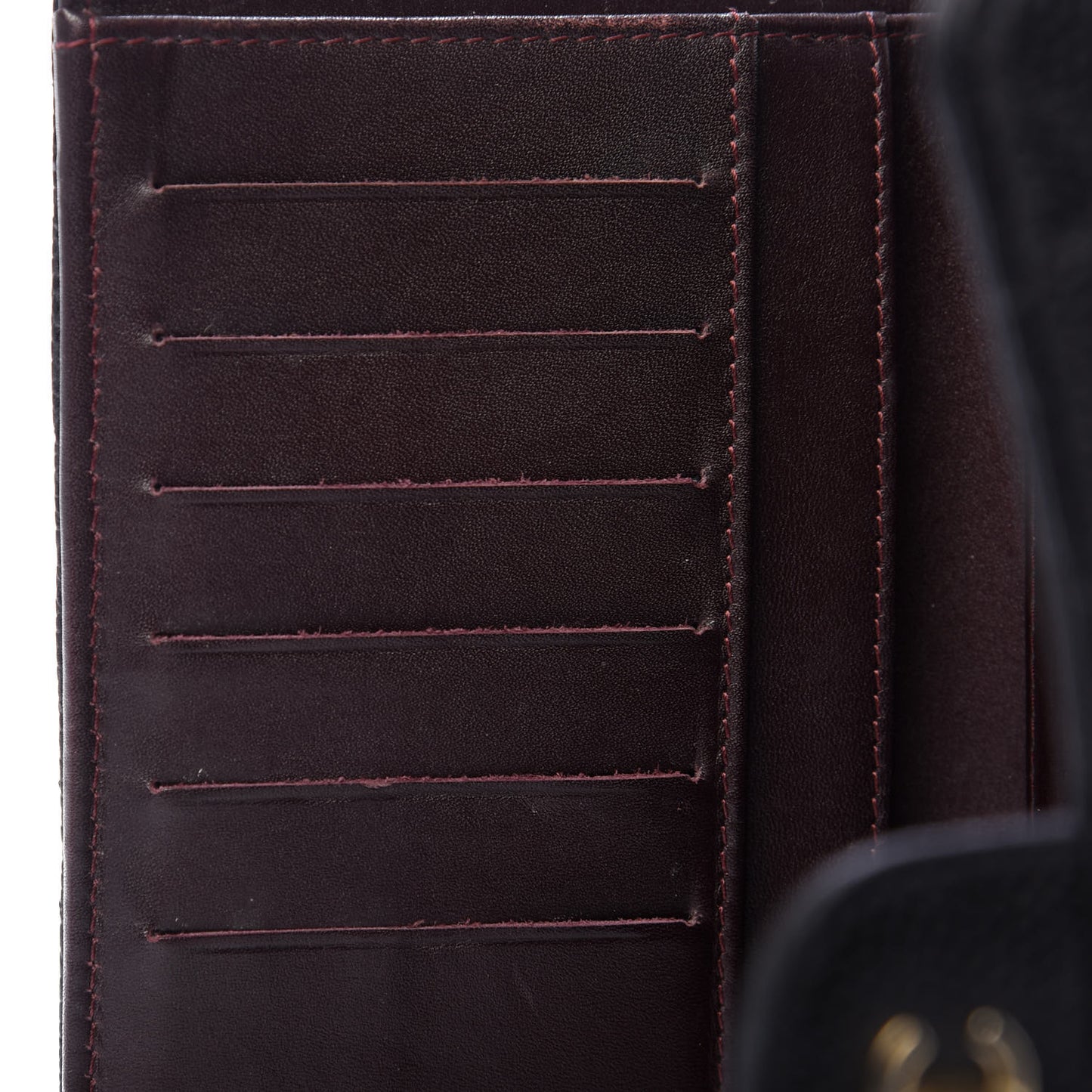 Caviar Quilted Large Flap Wallet Black