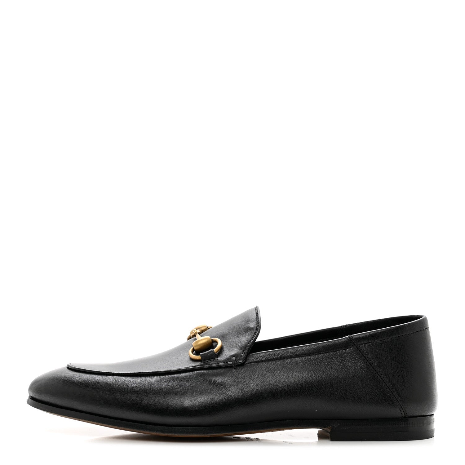 Gucci Lambskin Mens Brixton Horsebit Loafers 5.5 Black 1 of 9
