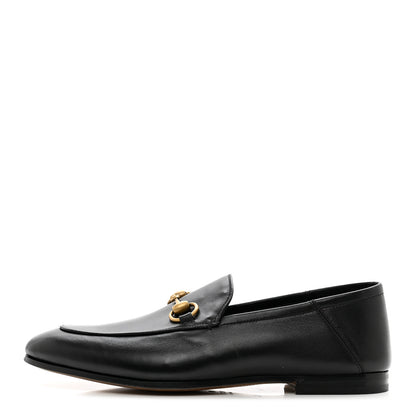 Gucci Lambskin Mens Brixton Horsebit Loafers 5.5 Black 1 of 9