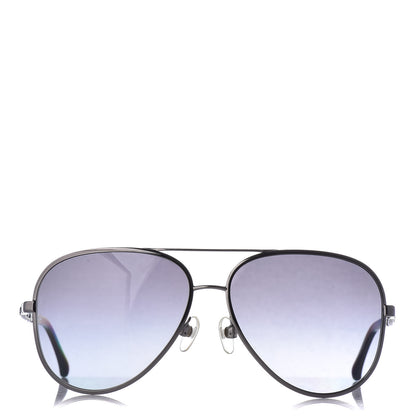 Chanel Lambskin Aviator Chain Sunglasses 4194-Q Black 2 of 7