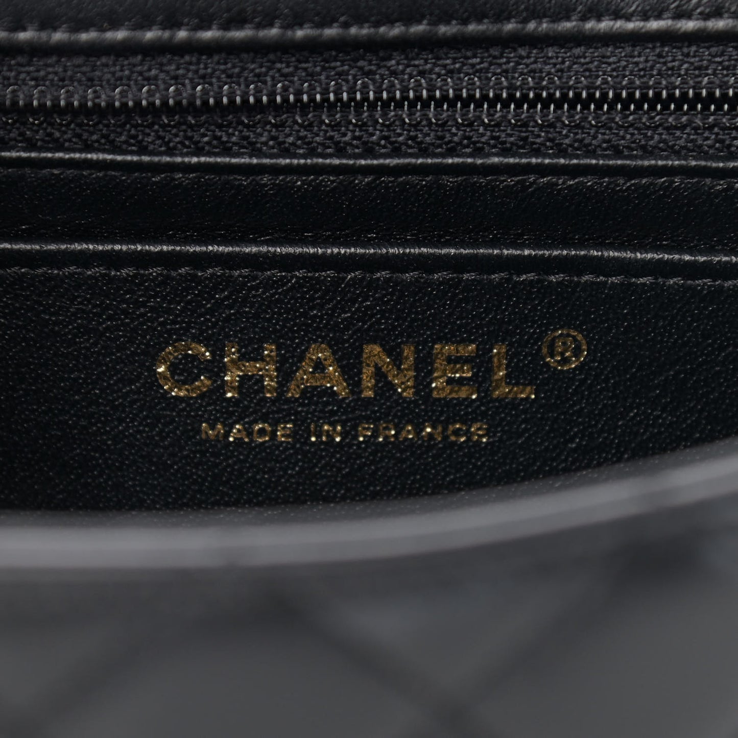Lambskin Quilted Mini Rectangular Flap Black