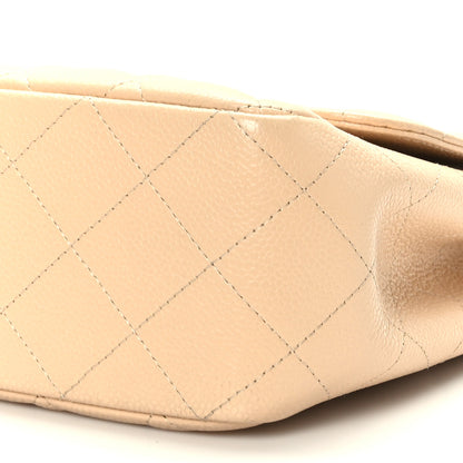 Chanel Caviar Quilted Jumbo Single Flap Beige 9 of 9