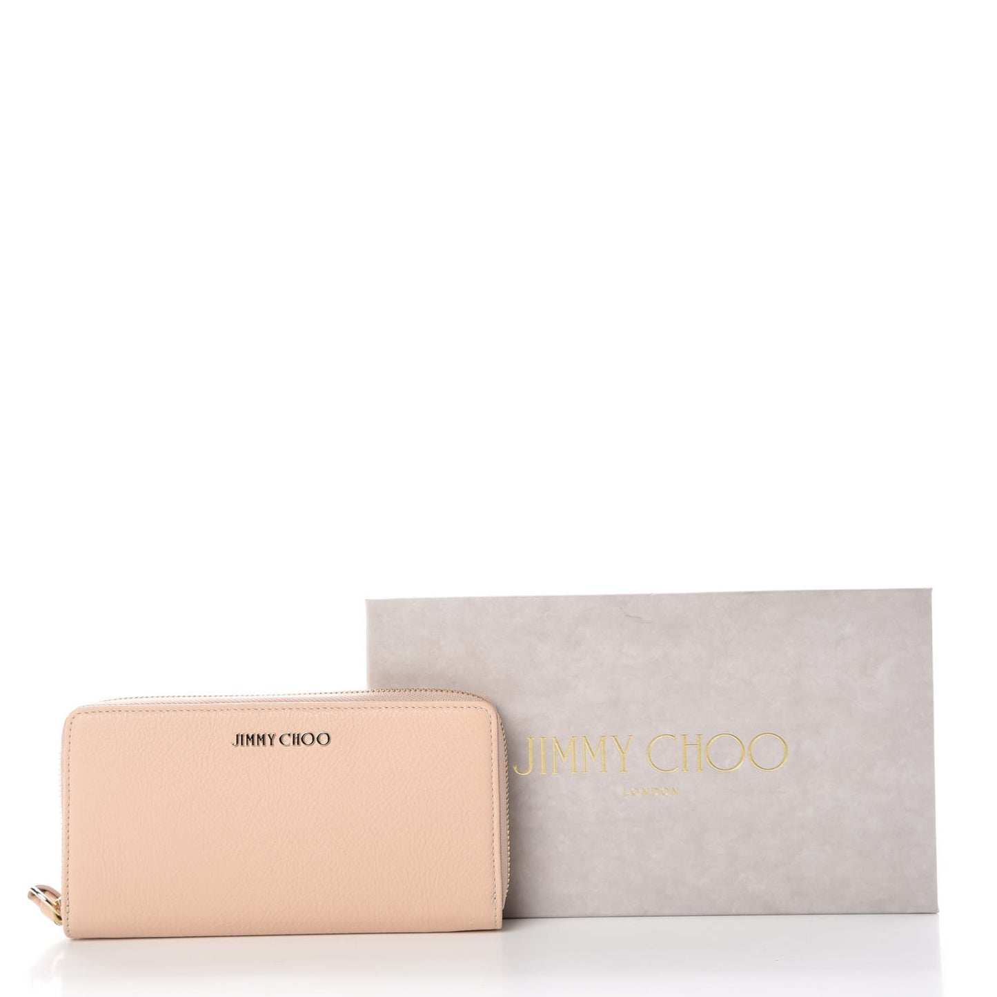 Soft Grained Goatskin Pippa Zip Around Wallet Powder Pink