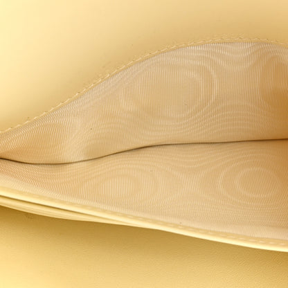 Christian Dior Goatskin Saddle Long Wallet With Chain Pastel Yellow 8 of 14