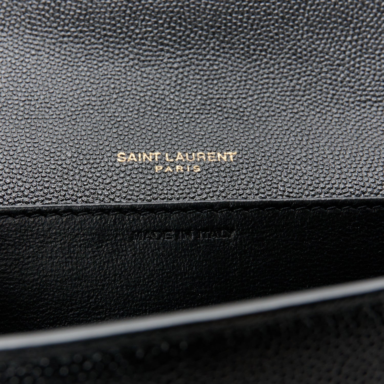 Saint Laurent Grain De Poudre Uptown Chain Wallet Black 7 of 11