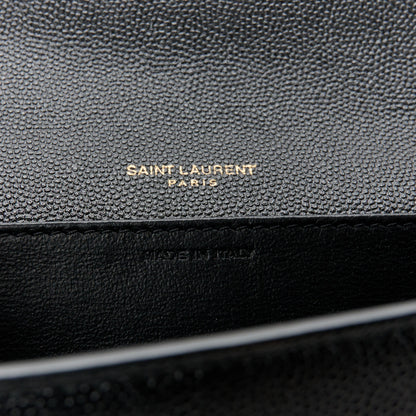 Saint Laurent Grain De Poudre Uptown Chain Wallet Black 7 of 11