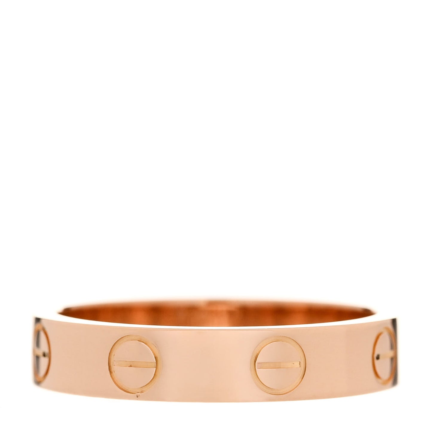 18K Pink Gold 3.5mm LOVE Wedding Band Ring 50 5.25