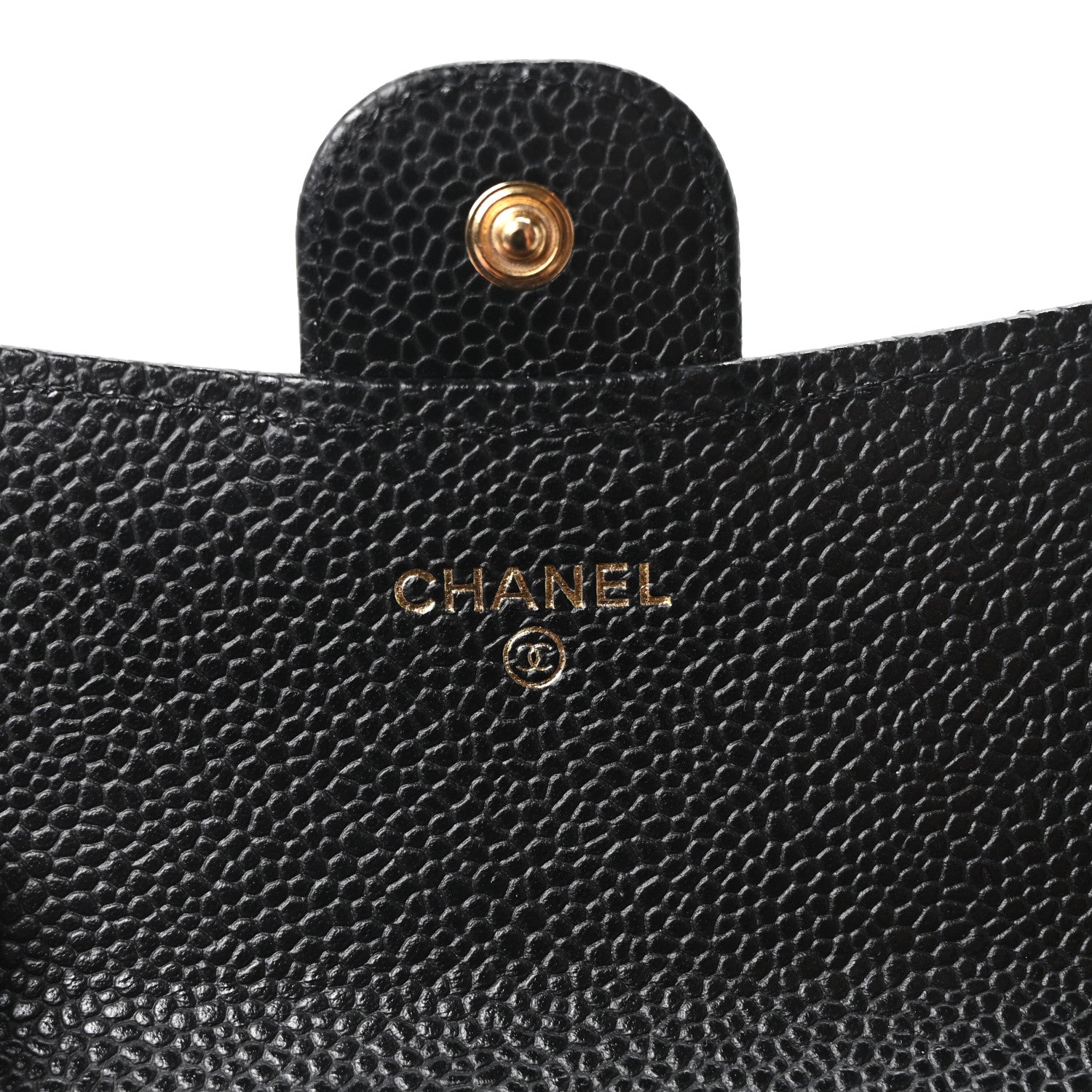Chanel Caviar Quilted Large Gusset Flap Wallet Black 6 of 12