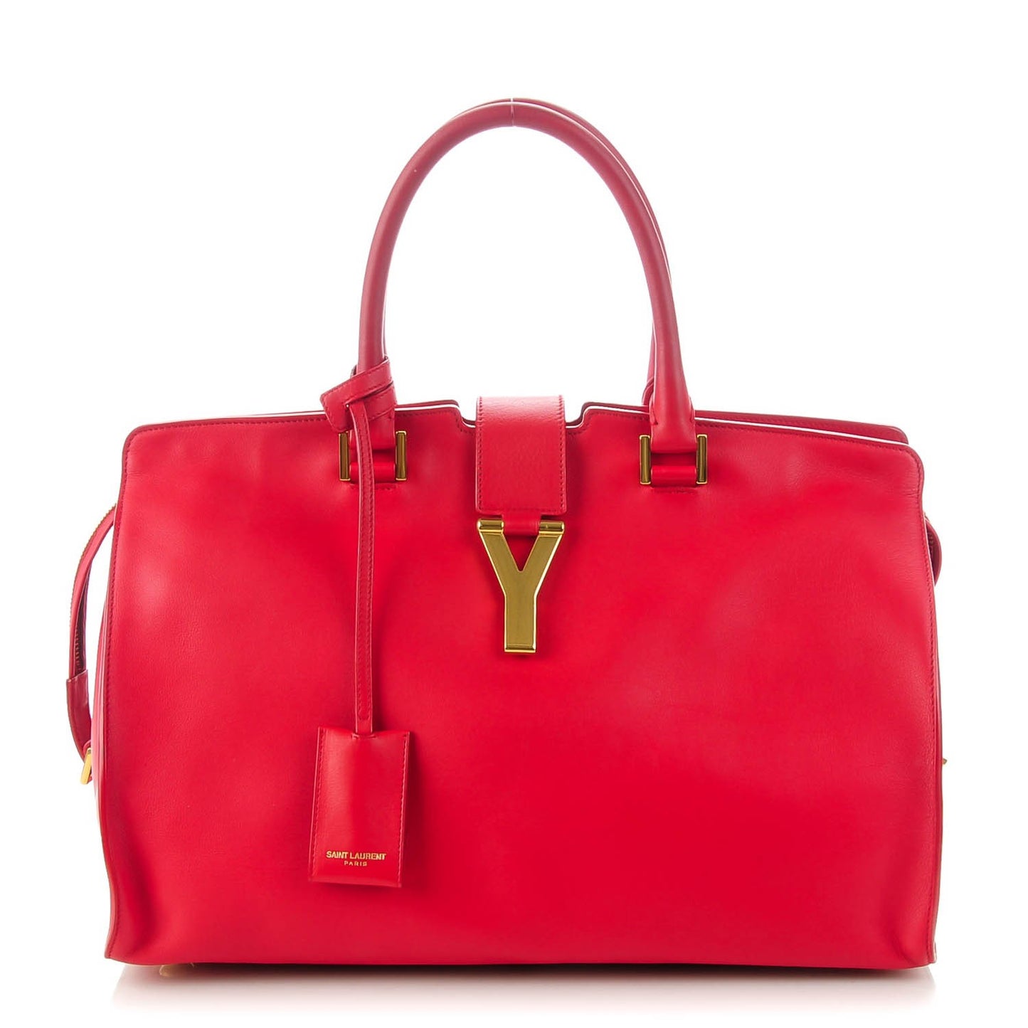 Calfskin Medium Classic Cabas Y Red