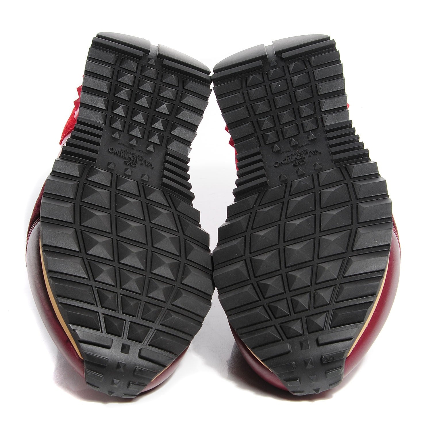 Valentino Garavani Nappa Suede Camouflage Womens Rockrunner Sneakers 39 Rubin Scarlet 7 of 14