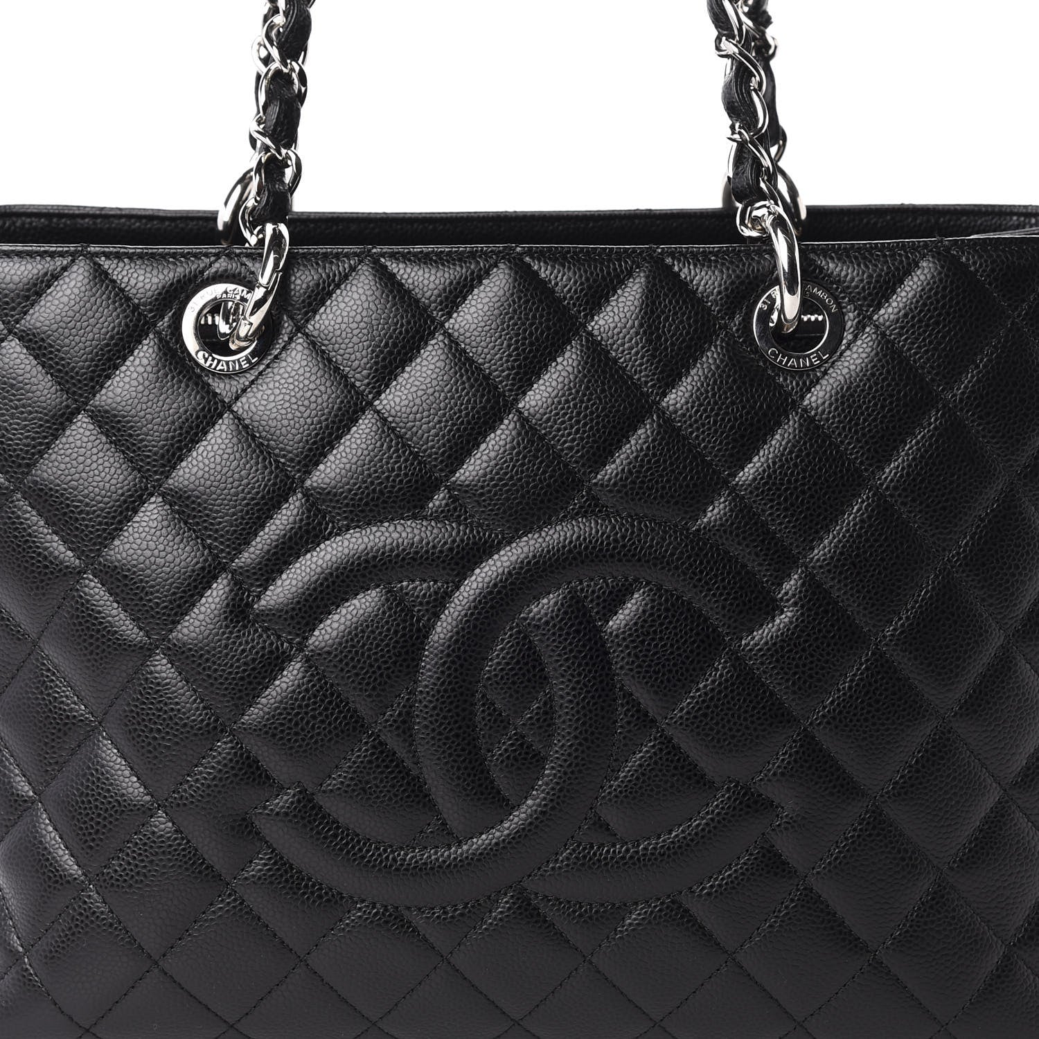 Chanel Caviar Quilted Grand Shopping Tote GST Black 10 of 10