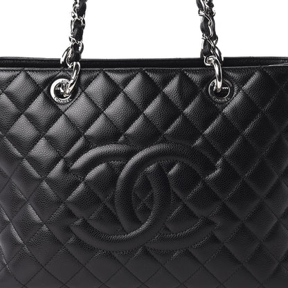 Chanel Caviar Quilted Grand Shopping Tote GST Black 10 of 10