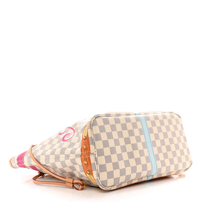 Louis Vuitton Damier Azur Summer Trunks Hawaii Neo Neverfull MM 5 of 10