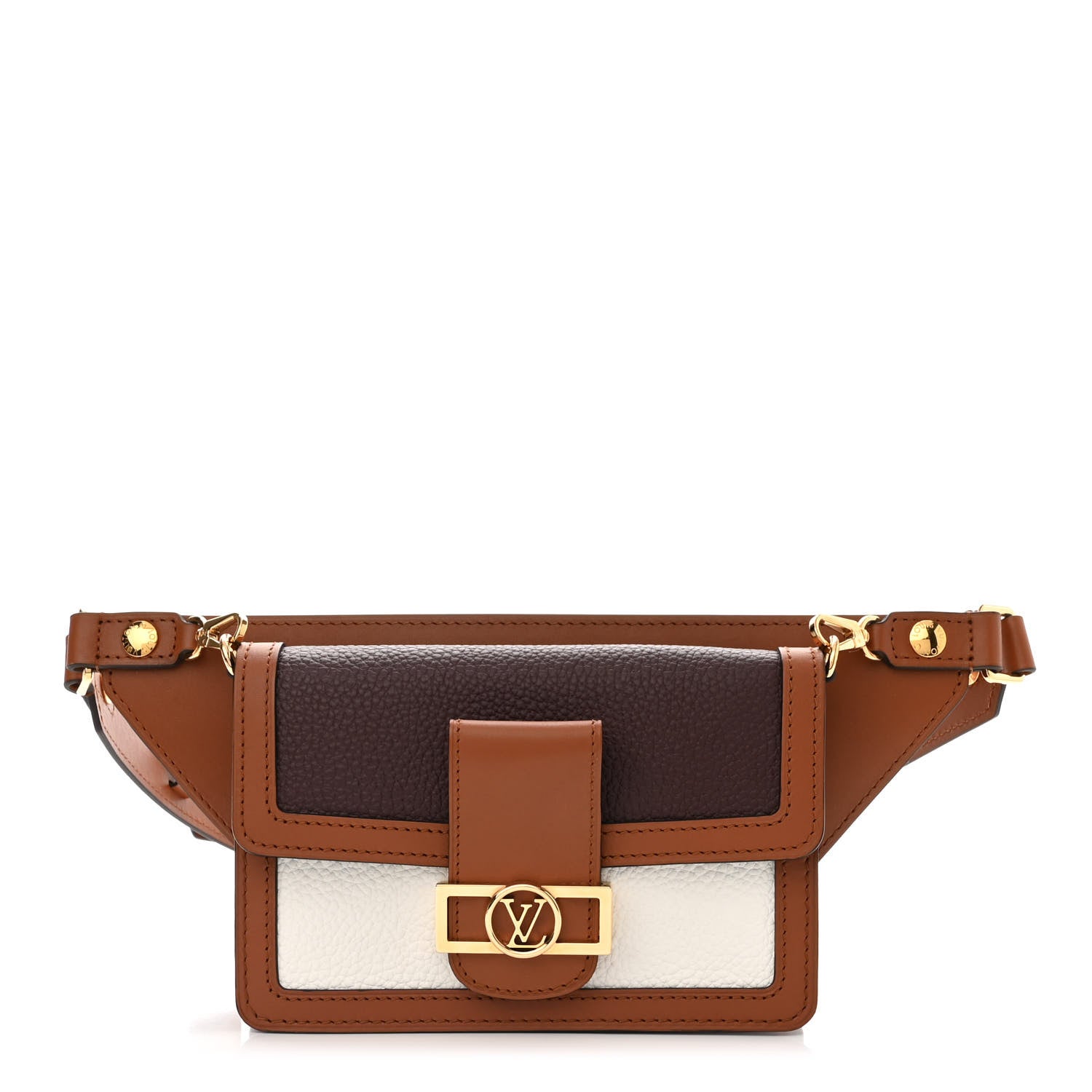 Louis Vuitton Taurillon Dauphine Bumbag Blackberry Snow 1 of 10