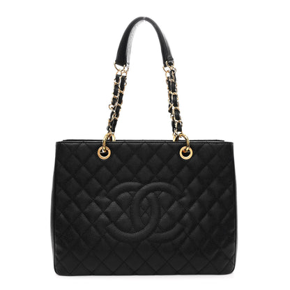 Chanel Caviar Quilted Grand Shopping Tote GST Black 1 of 11
