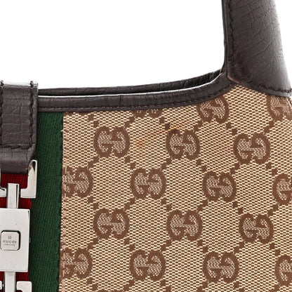 Gucci Monogram Web Small Jackie O Hobo Dark Brown 12 of 12