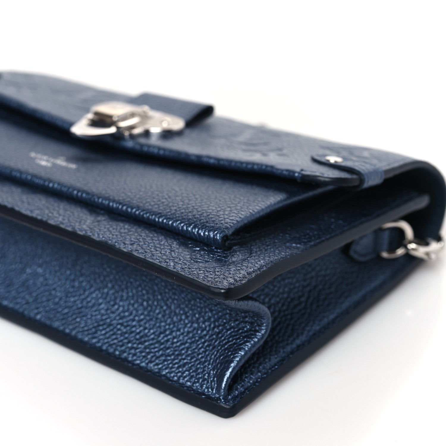 Louis Vuitton Metalli Empreinte Monogram Vavin Chain Wallet Navy Nacre 7 of 8