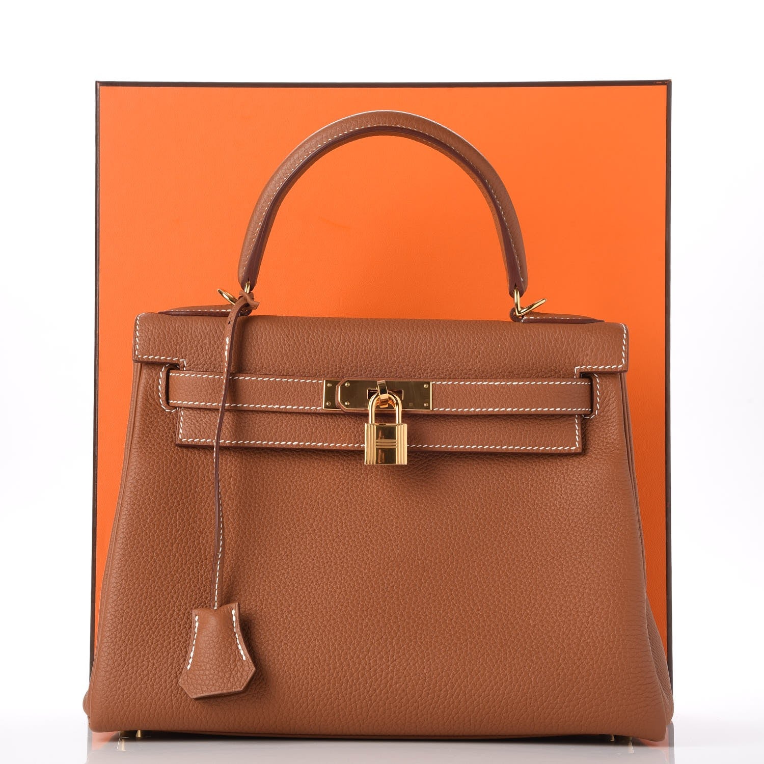 Hermes Togo Kelly Retourne 28 Gold 38 of 38