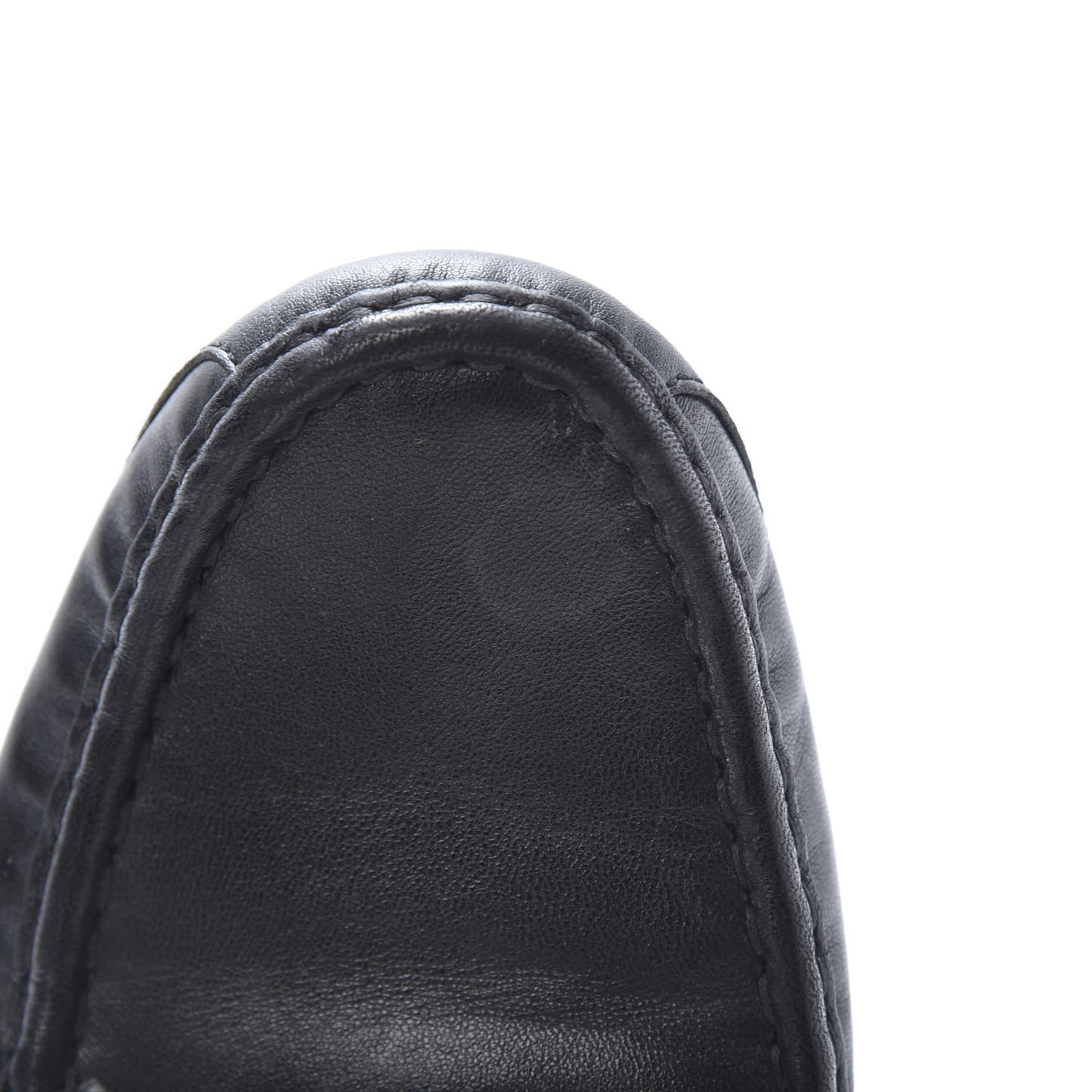 Calfskin Horsebit Web Bamboo Driving Loafers 39 Black