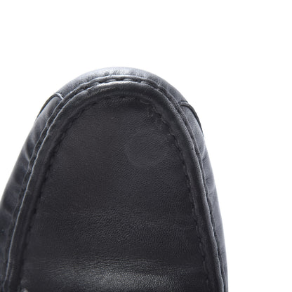 Gucci Calfskin Horsebit Web Bamboo Driving Loafers 39 Black 9 of 11
