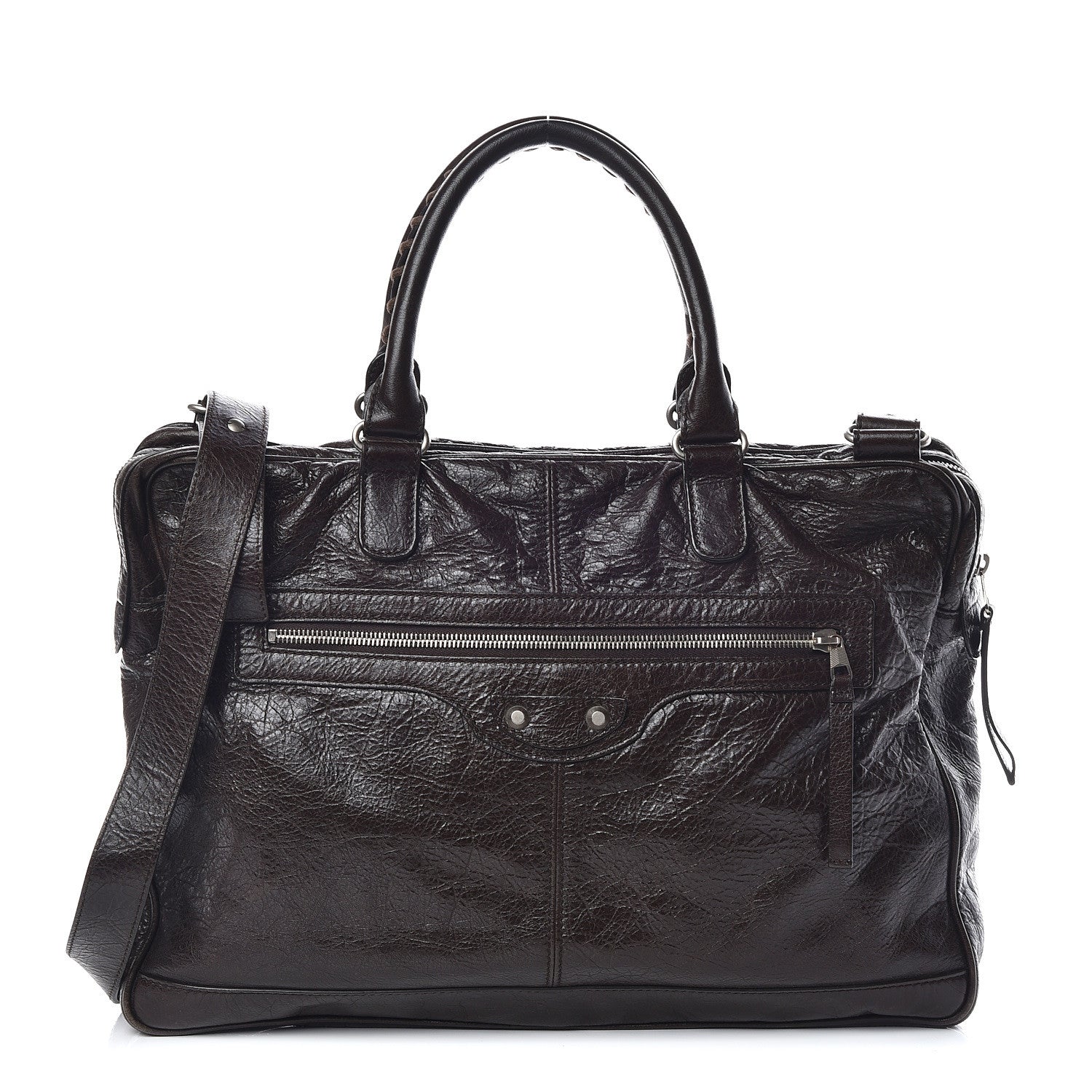Balenciaga Agneau Classic Hardware Mens Mini Folder Cigare Fonce 1 of 11