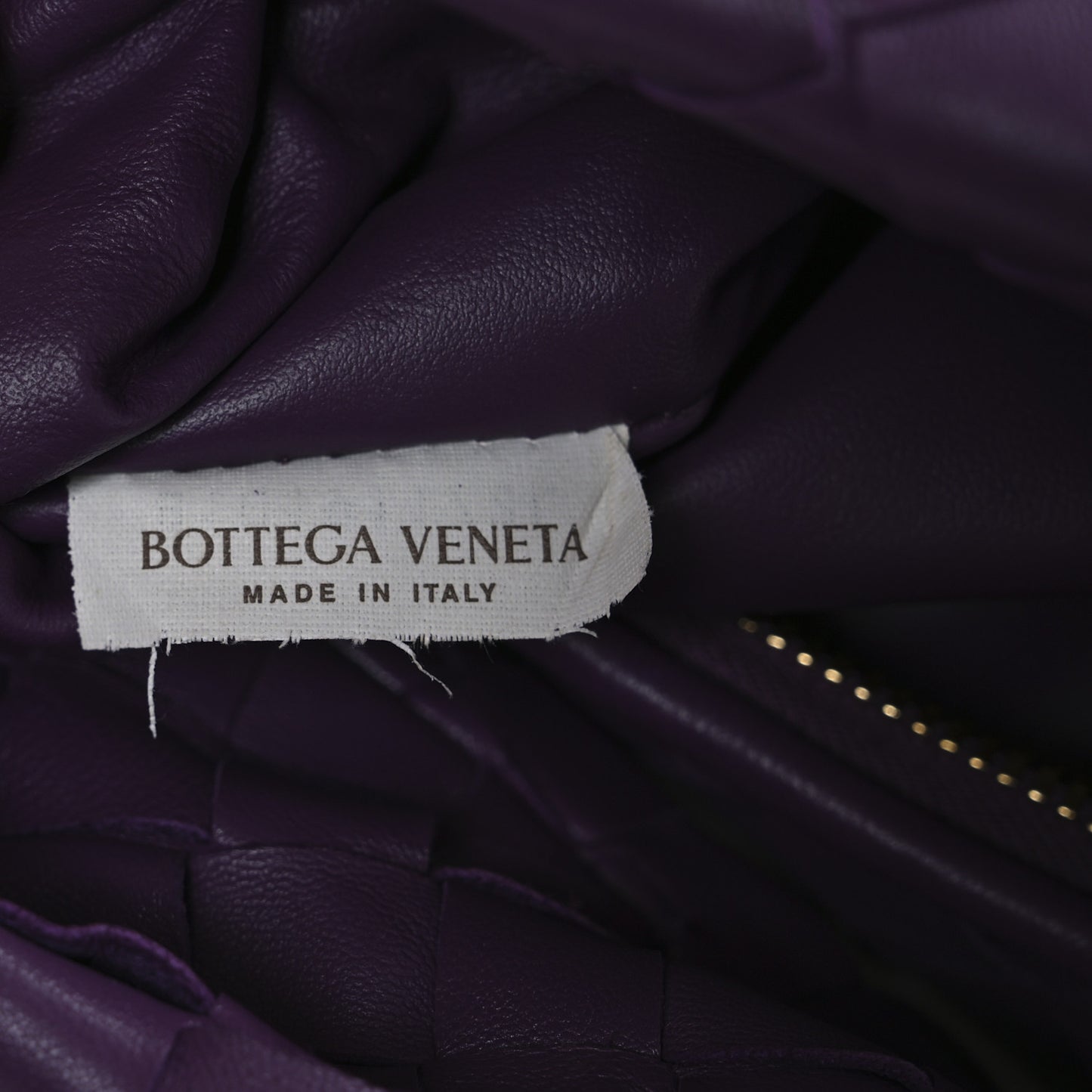 Nappa Intrecciato Teen Jodie Hobo Eggplant