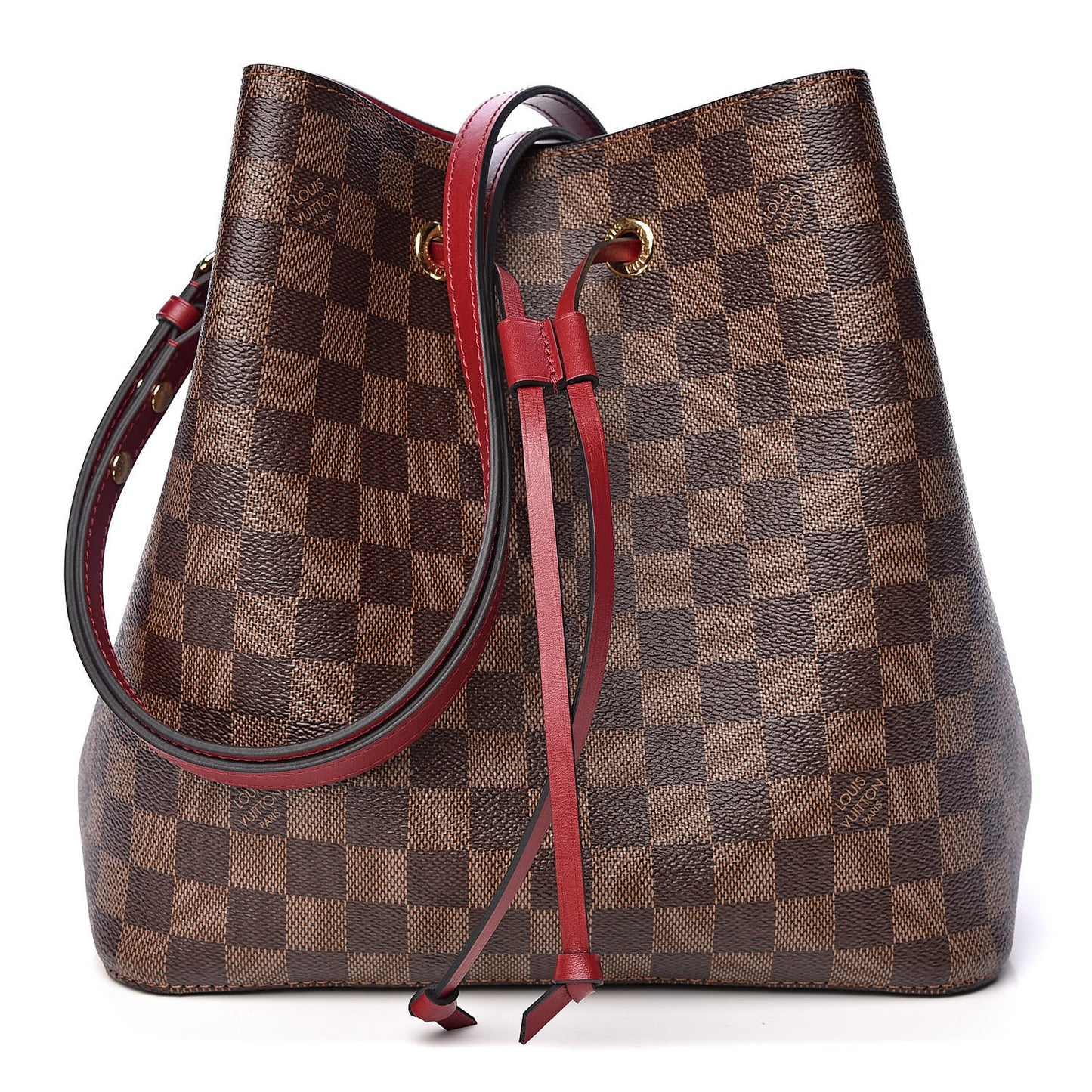 Damier Ebene Neonoe MM Cherry Berry